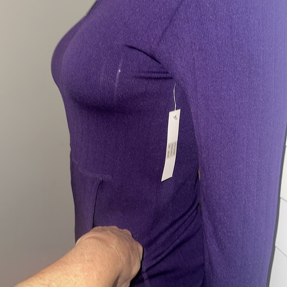 NWT WOMENS “FIT IN “  ribbed style purple activewear size : ONE SIZE - Picture 10 of 14